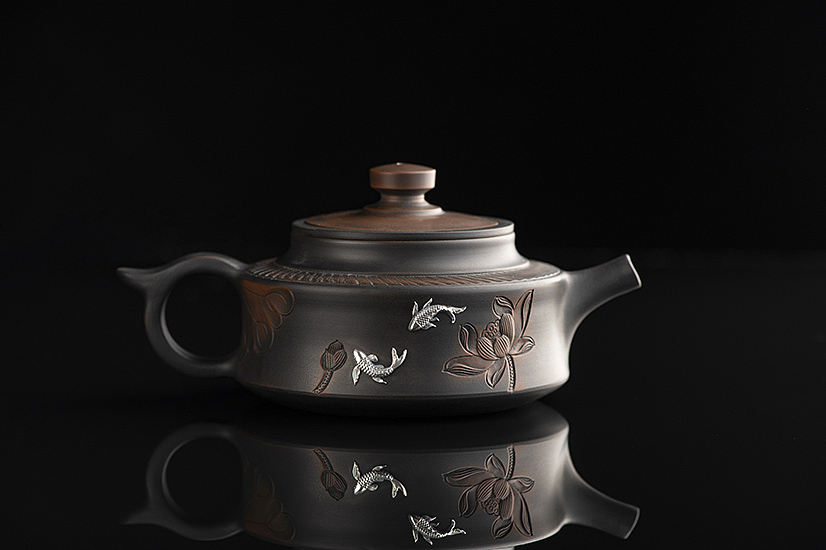 建水紫陶《必定有福》银陶珍品套装（图ZMjg3ODk2MjA0） - 生活用品 - 站酷设计师银弧原创素材 - 站酷ZCOOL
