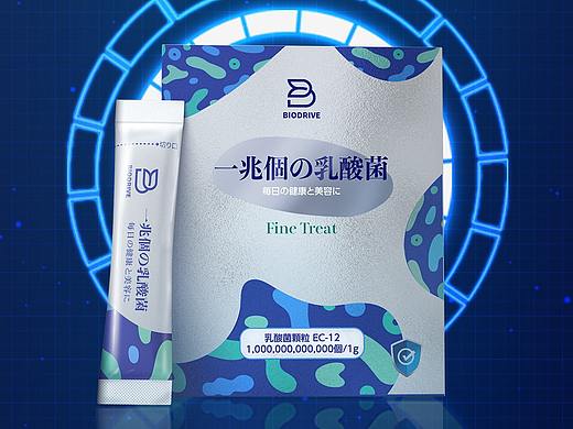 日本进口 益生菌海报 科技感海报