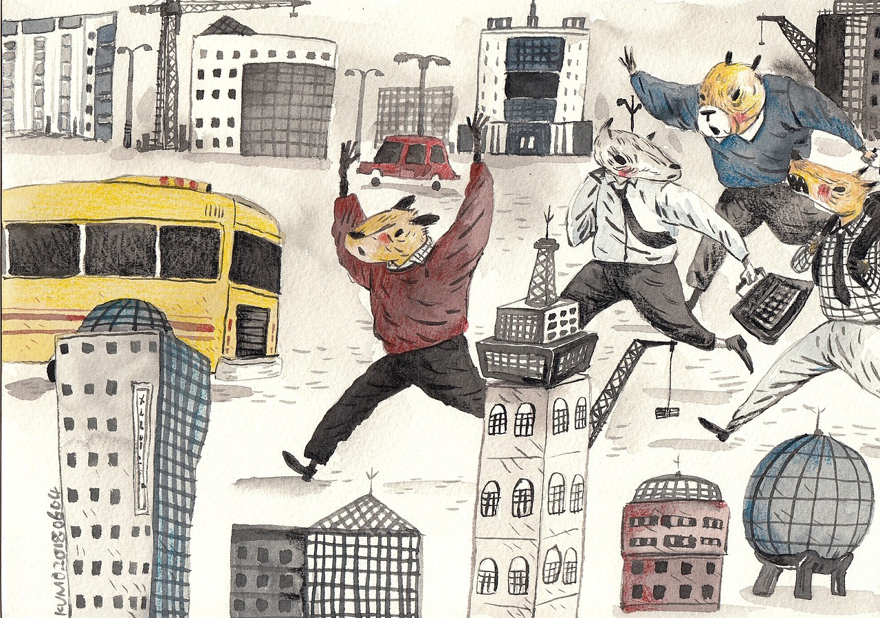 城市森林（图ZMjE2MzUxNjMy） - 创作习作 - 站酷设计师yzxkumo原创素材 - 站酷ZCOOL