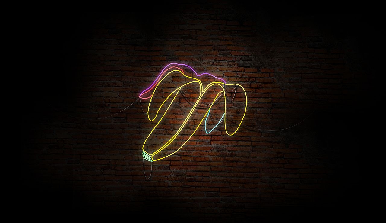 霓虹灯管 设计 banana香蕉夜景，bar（图ZMjg3Njg4OTI=） - 其他UI - 站酷设计师笨那那Banana原创素材 - 站酷ZCOOL