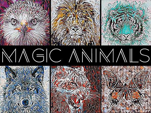 Magic Animals 动物系列插画