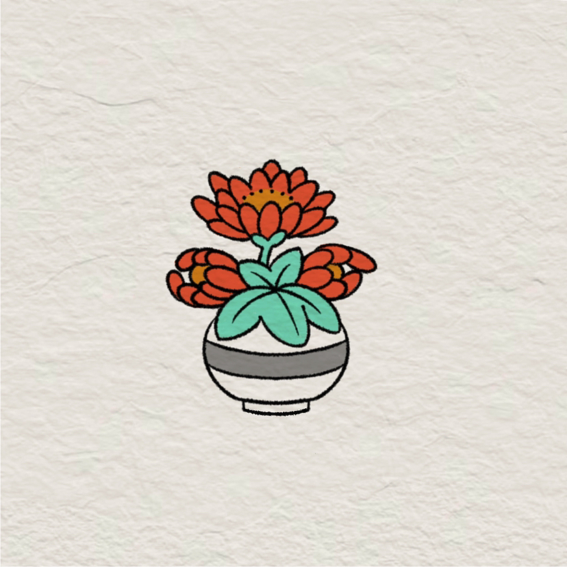 东方和风花卉图（图ZMzM2MjczMDU2） - 艺术插画 - 站酷设计师FFFIGOOO原创素材 - 站酷ZCOOL