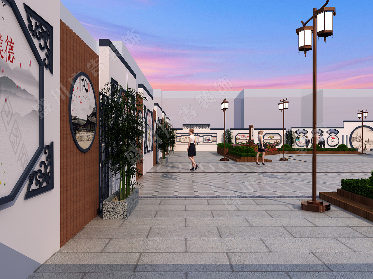 党建广场三风广场村镇广场廉政广场