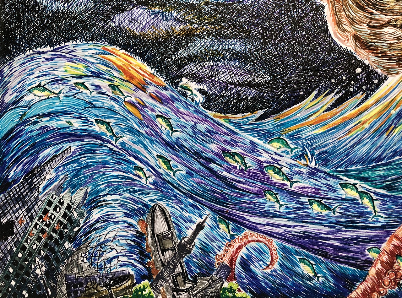 鲲之大,不知其几千里也.化而为鸟,其名为鹏.鹏之背,不知其几千里也.