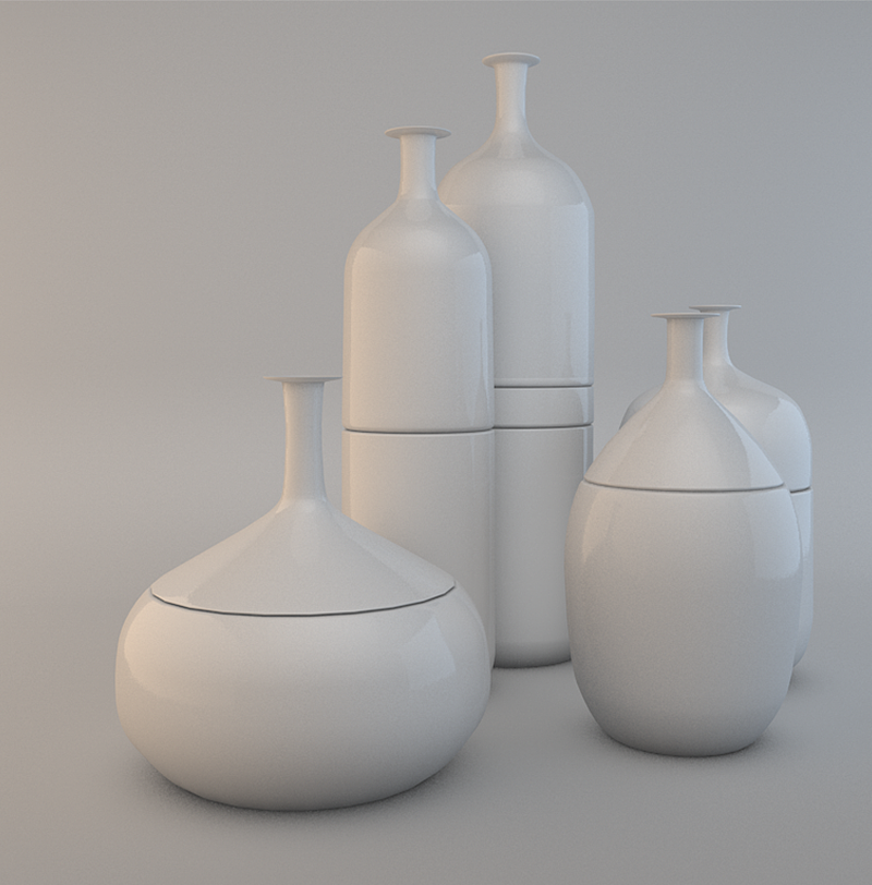 c4d透明瓶子-建模&渲染练习