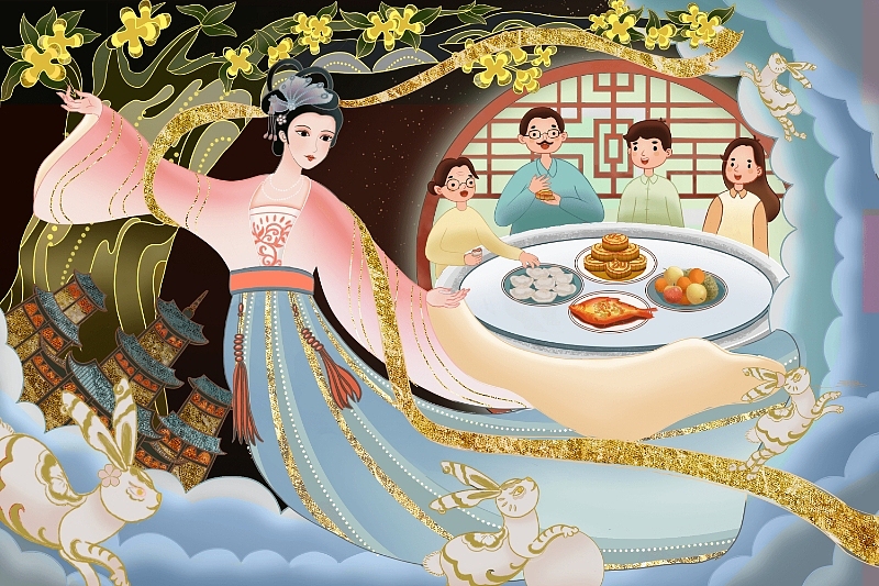 中秋佳节 团团圆圆（图ZMzc2Mzc5NDEy） - 商业插画 - 站酷设计师满满的幸运原创素材 - 站酷ZCOOL
