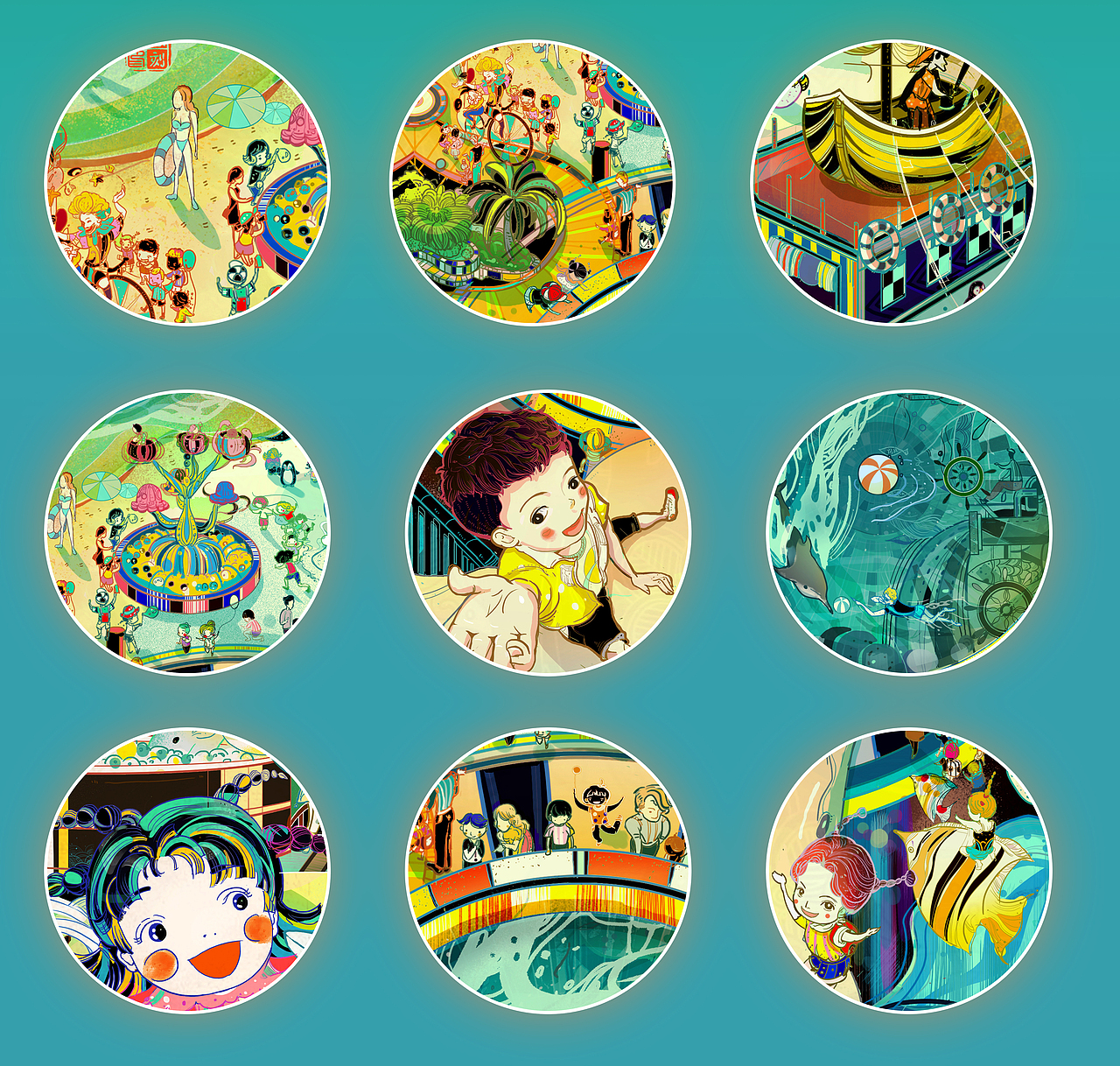快乐的海洋公园 系列创作(图ZMjQ2MDg0MDM2) - 创作习作 - 站酷设计师乘川原创素材 - 站酷ZCOOL