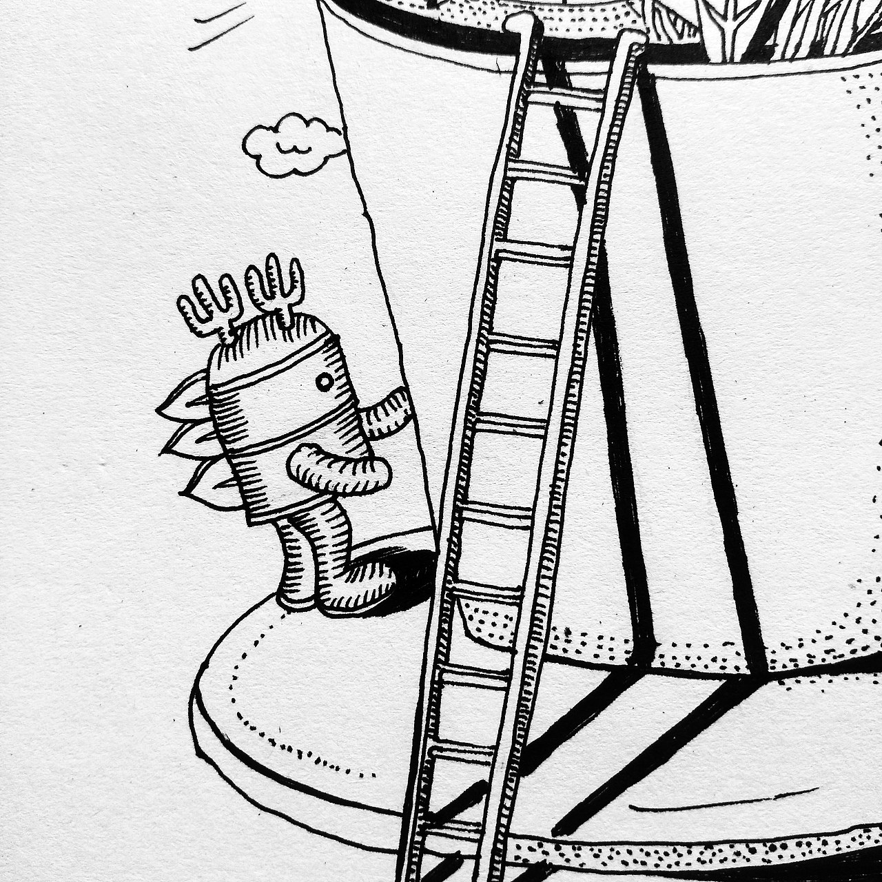 异想天开★小龙人11《杯中乾坤》（图ZMjAxODAwMzY4） - 商业插画 - 站酷设计师张泗洋原创素材 - 站酷ZCOOL