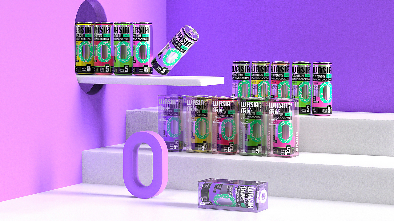 WASIA佤萨气泡鸡尾酒 | 品牌包装全案