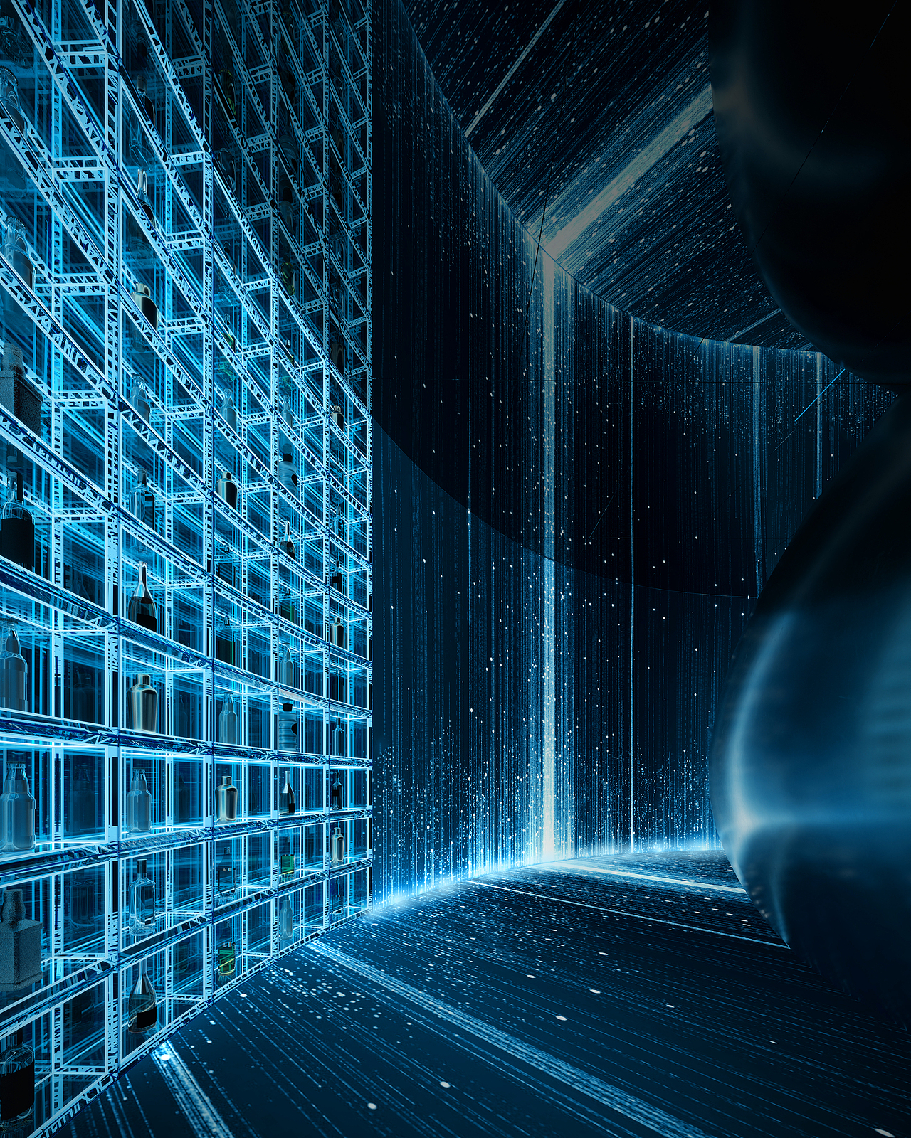 集餐厅、酒吧、卖场一体   视觉表现