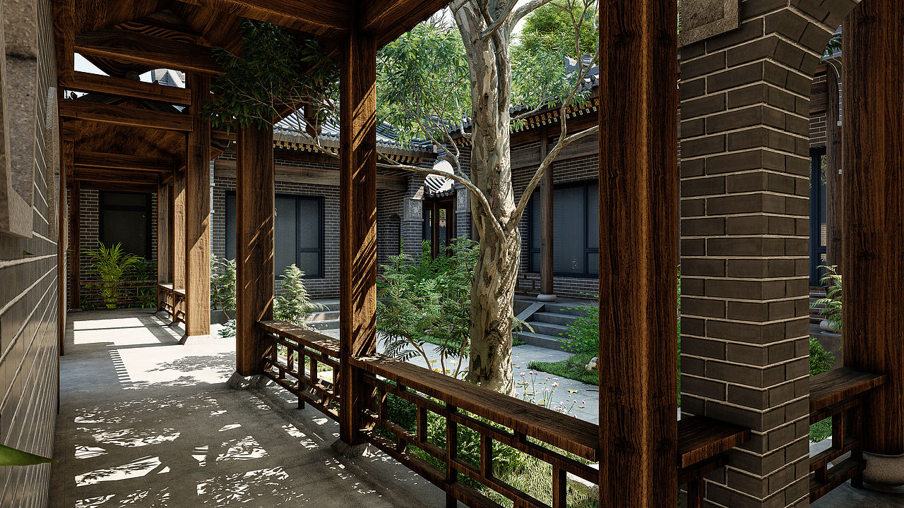 五一快乐,四合院设计