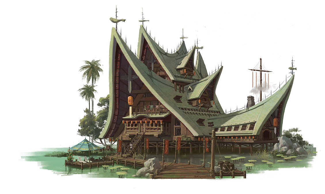 几张近期的场景建筑等原创作品（图ZODQwNjA4NDg=） - 游戏原画 - 站酷设计师Yearger原创素材 - 站酷ZCOOL