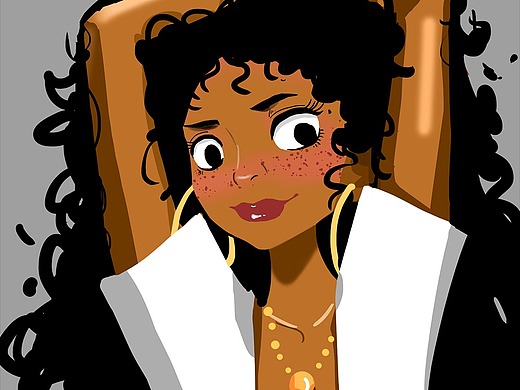 黑妹插画-创作习作17022年前廿味插画-创作习作15002年前小恐龙~插画