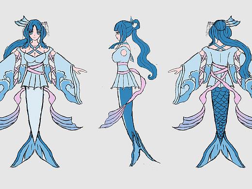 创作练习-鲛人-女（个人主页-ZNTQ0NzUxMTY=） - 其他 - 站酷设计师Caster0原创素材 - 站酷ZCOOL