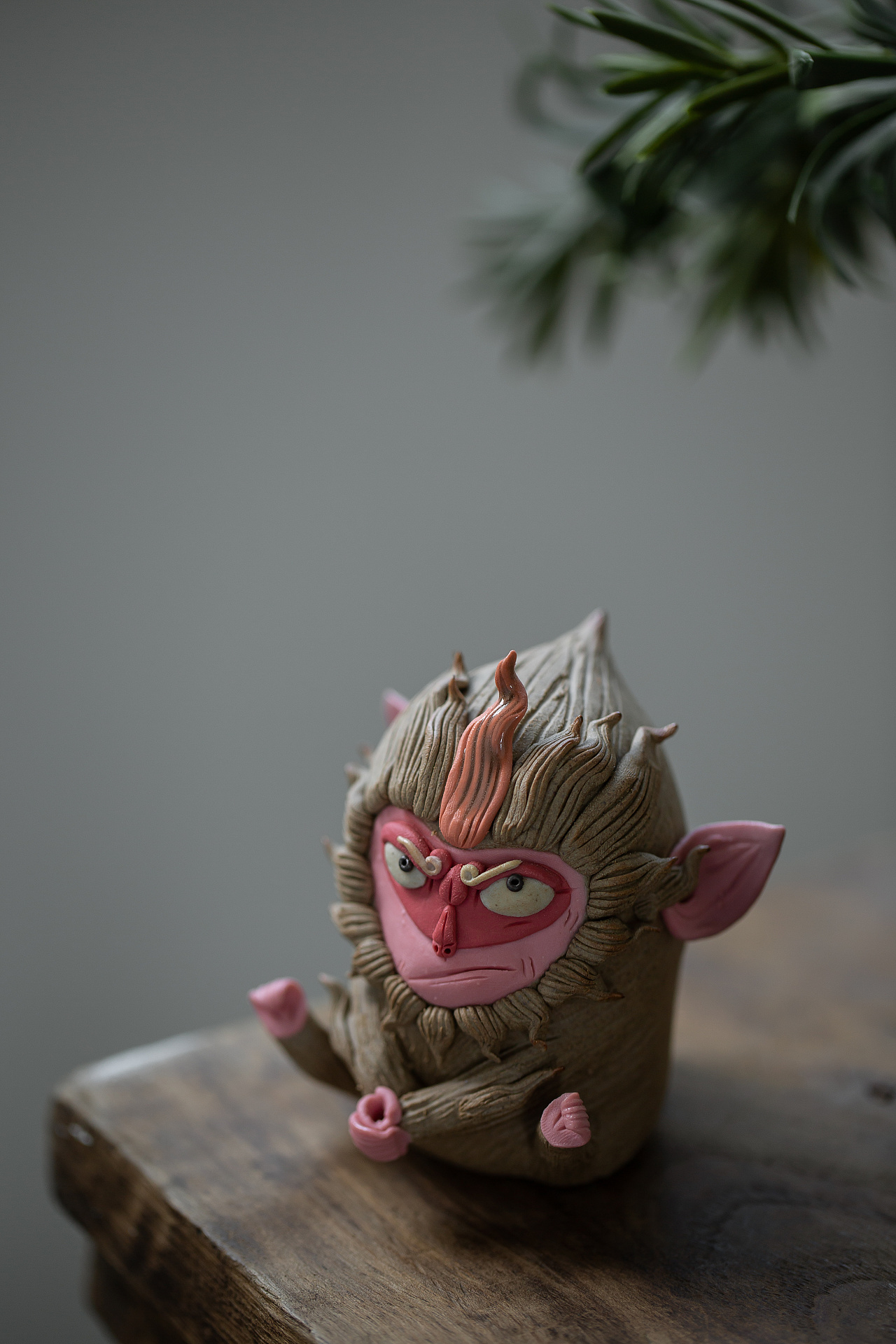 捏雕 齐天大圣 茶宠香插摆件|手工艺|其他手工艺|器十二 - 原创作品