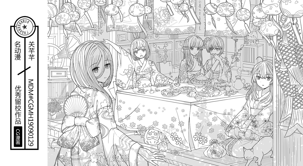 名动漫漫画班最新场景线稿作品！（2019/8/22）（图ZMTczMjM5Mjc2） - 单幅漫画 - 站酷设计师名动漫原创素材 - 站酷ZCOOL