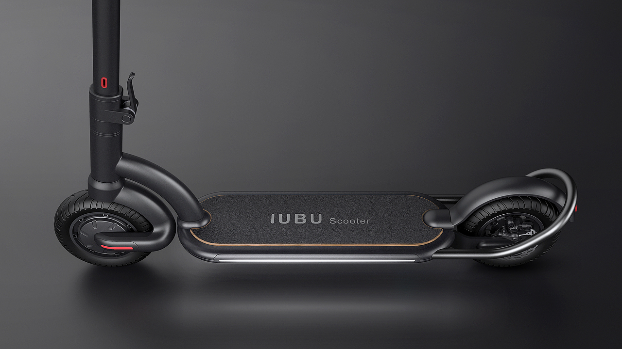 哈士奇设计作品 - 滑板车