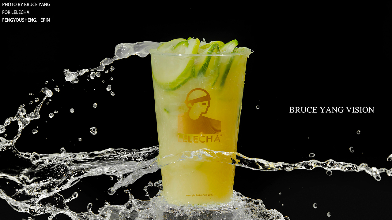 美食摄影 | 乐乐茶饮品拍摄,香水柠檬茶+油柑柠檬茶