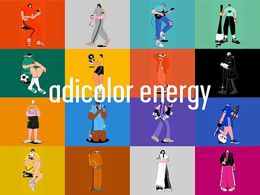 adidas Originals AIDICOLOR CONTEMPO合作插画