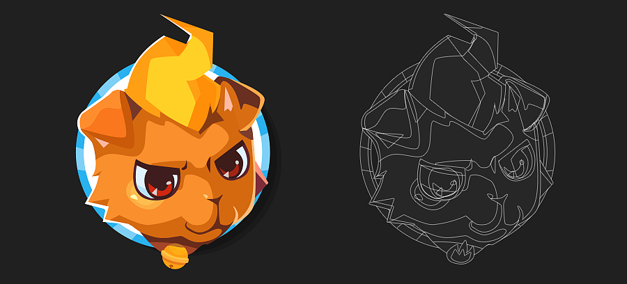 似乎是个宠物小精灵的游戏？ 小狮子还是小狗不清楚