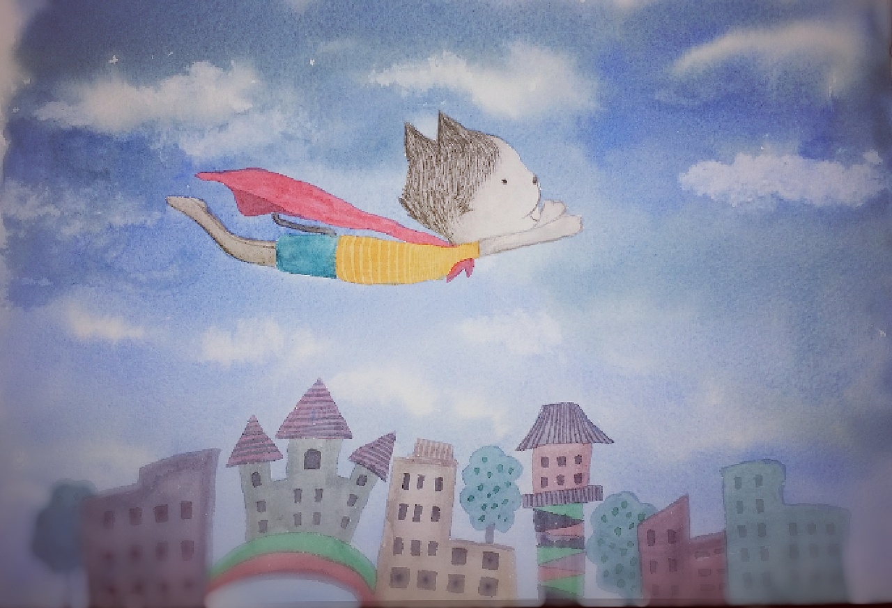 其实我在这里（图ZNjAxNDM5NTY=） - 儿童插画 - 站酷设计师林朵云原创素材 - 站酷ZCOOL