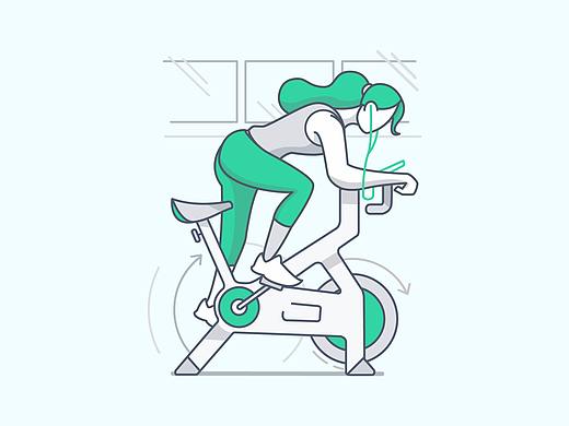 健身插画临摹-DAY19