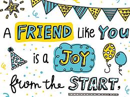 手繪風(fēng)生日卡片