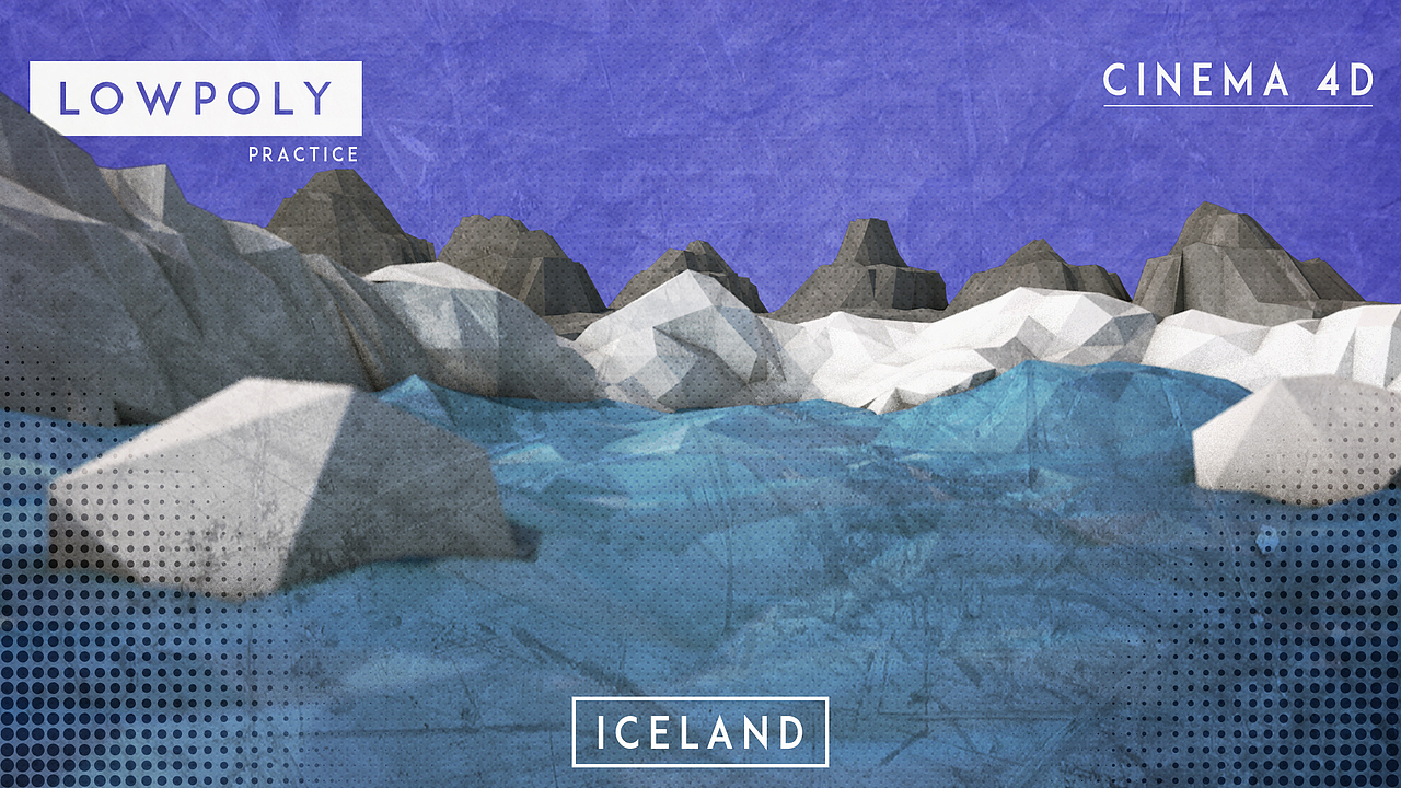 C4D低面体风格建模练习