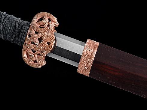 德匠堂宝剑-龙泉刀剑-紫铜装櫑具剑-经典版（DJ-2795）