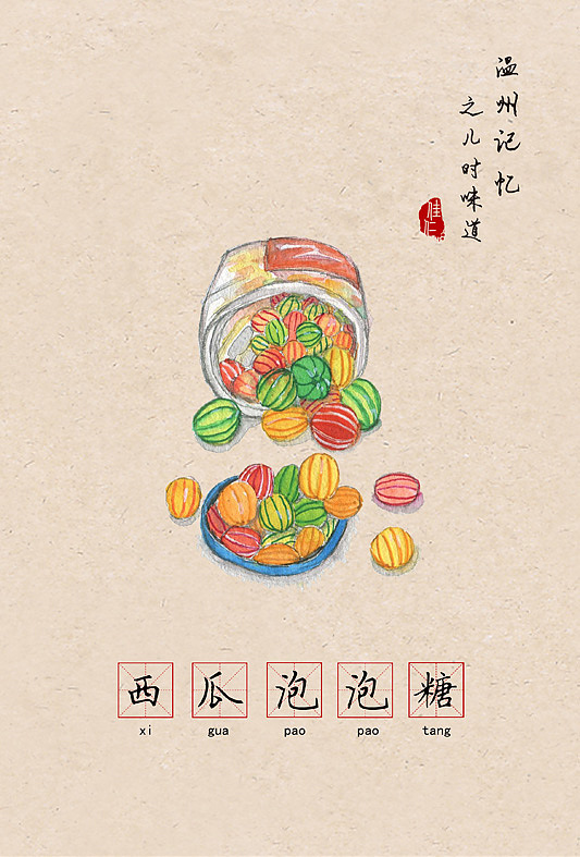 温州记忆之儿时味道 | 让80 90后怀念的66种零食（食物）（图ZNzE2MDcyMzI=） - 创作习作 - 站酷设计师佳仁原创素材 - 站酷ZCOOL