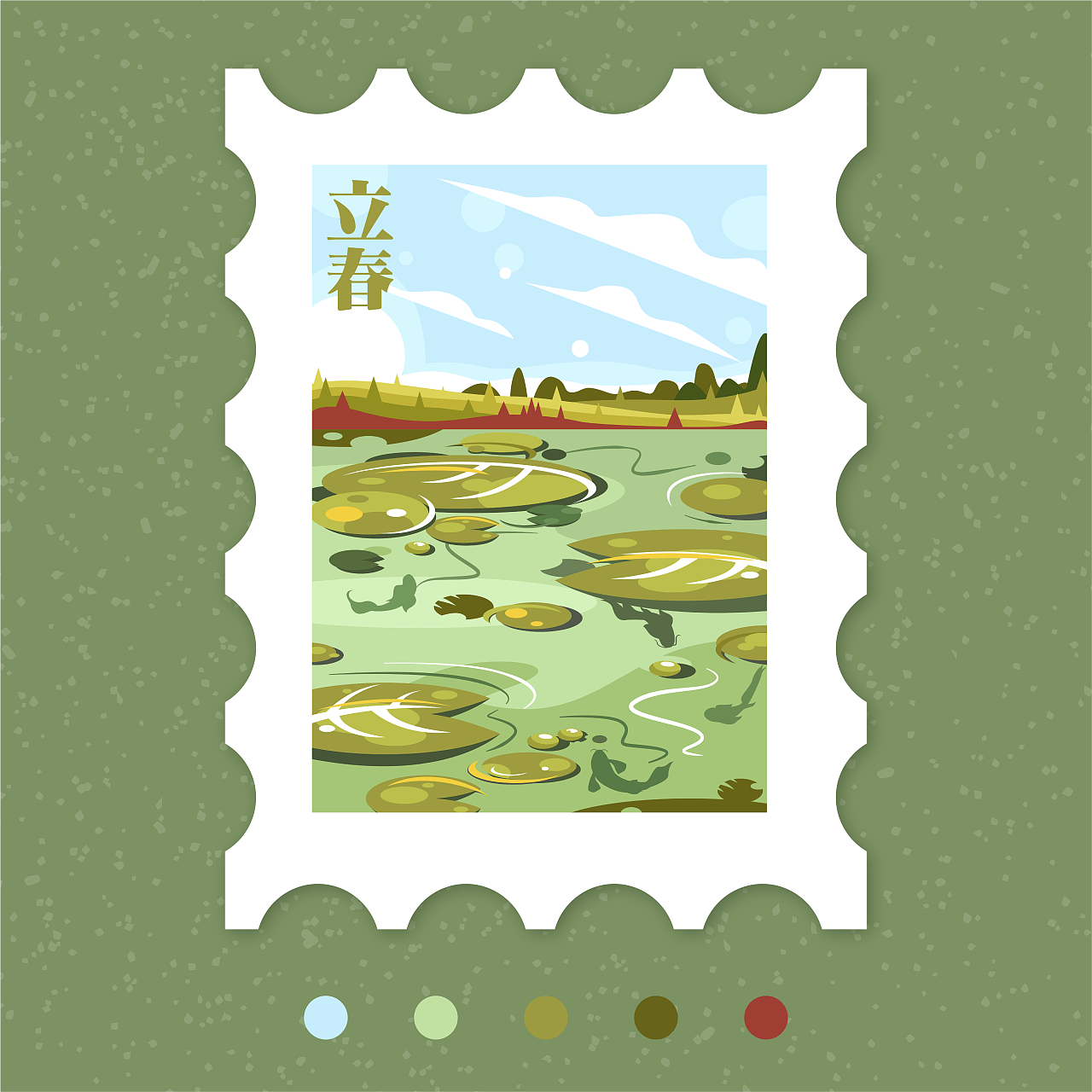二十四节气插画—四季常在（图ZMjYyNjY4NDQ0） - 商业插画 - 站酷设计师画手随之原创素材 - 站酷ZCOOL