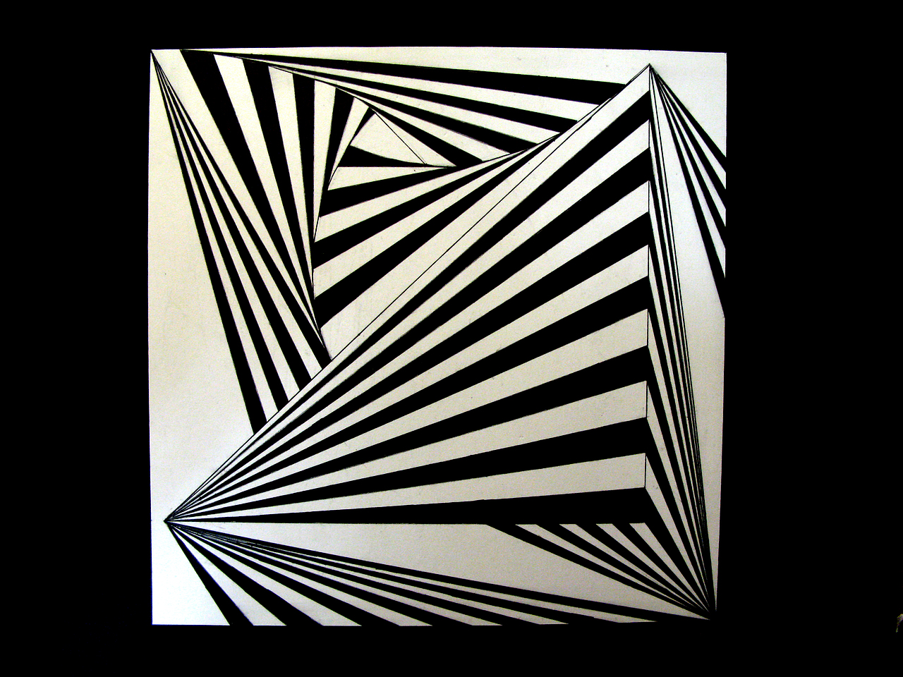 平面构成《几何空间》_janice666-站酷zcool