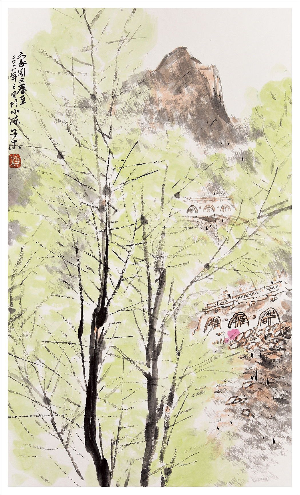 中国风水墨花卉画分享原创插画 by 摄图网