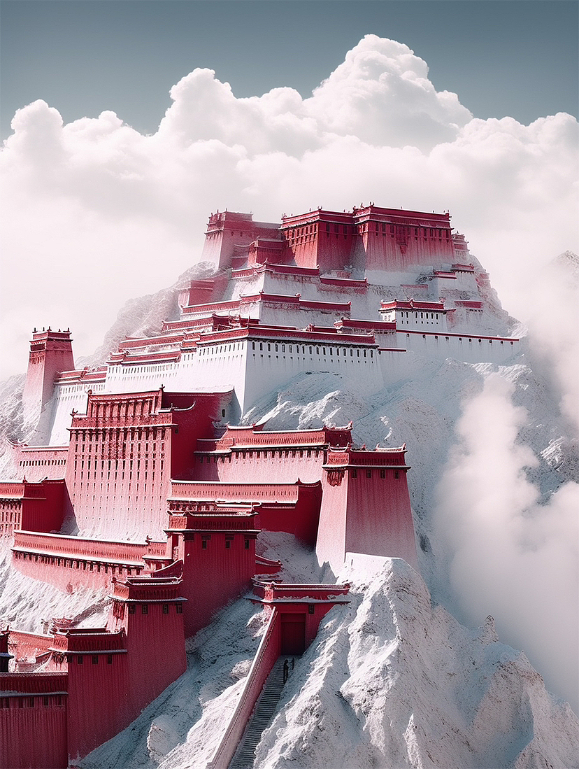 智能美学-｛秘境西藏｝（图ZMzU1MDg1ODg0） - AI作品 - 站酷设计师無象形原创素材 - 站酷ZCOOL