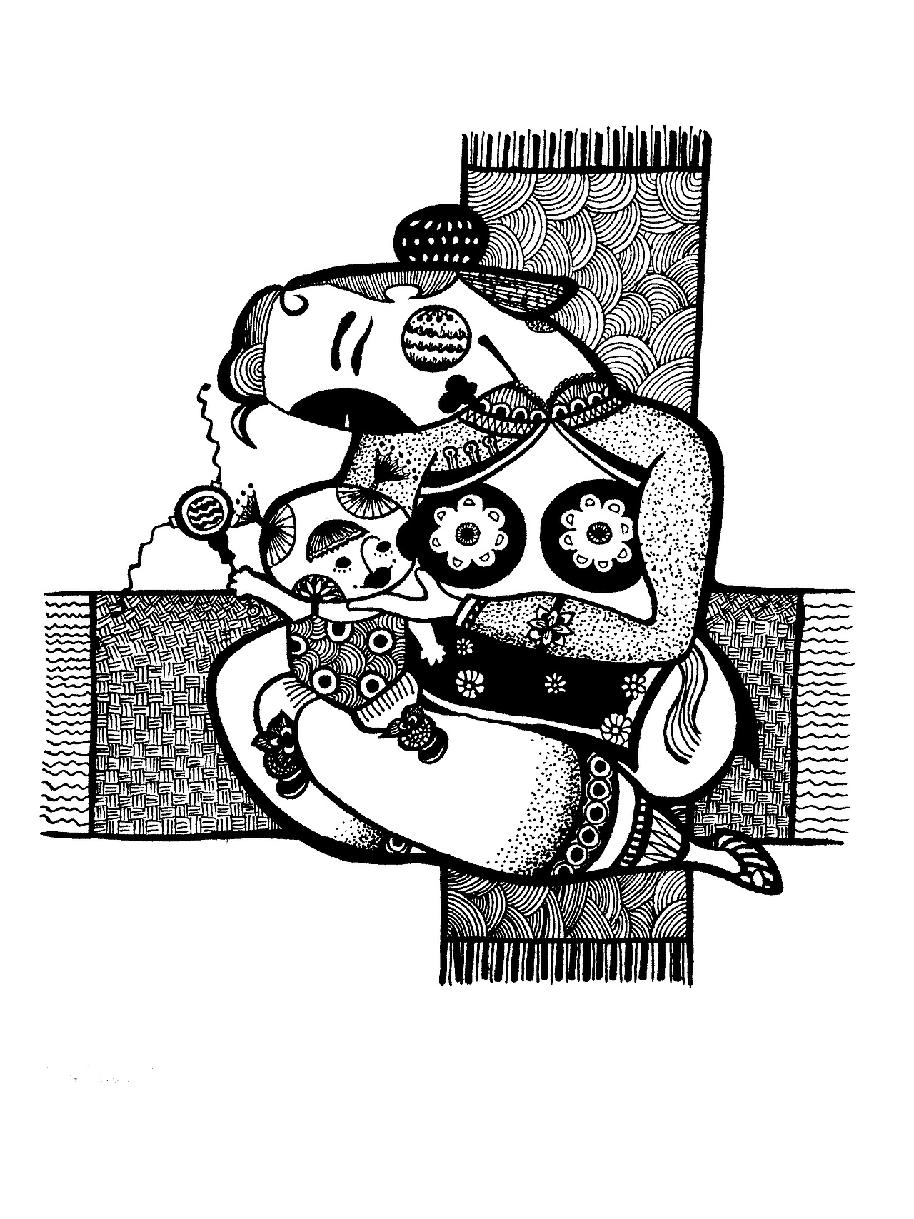 黑白系列小集（图ZNDQ2NjI0NzY=） - 绘画 - 站酷设计师马玉亭原创素材 - 站酷ZCOOL