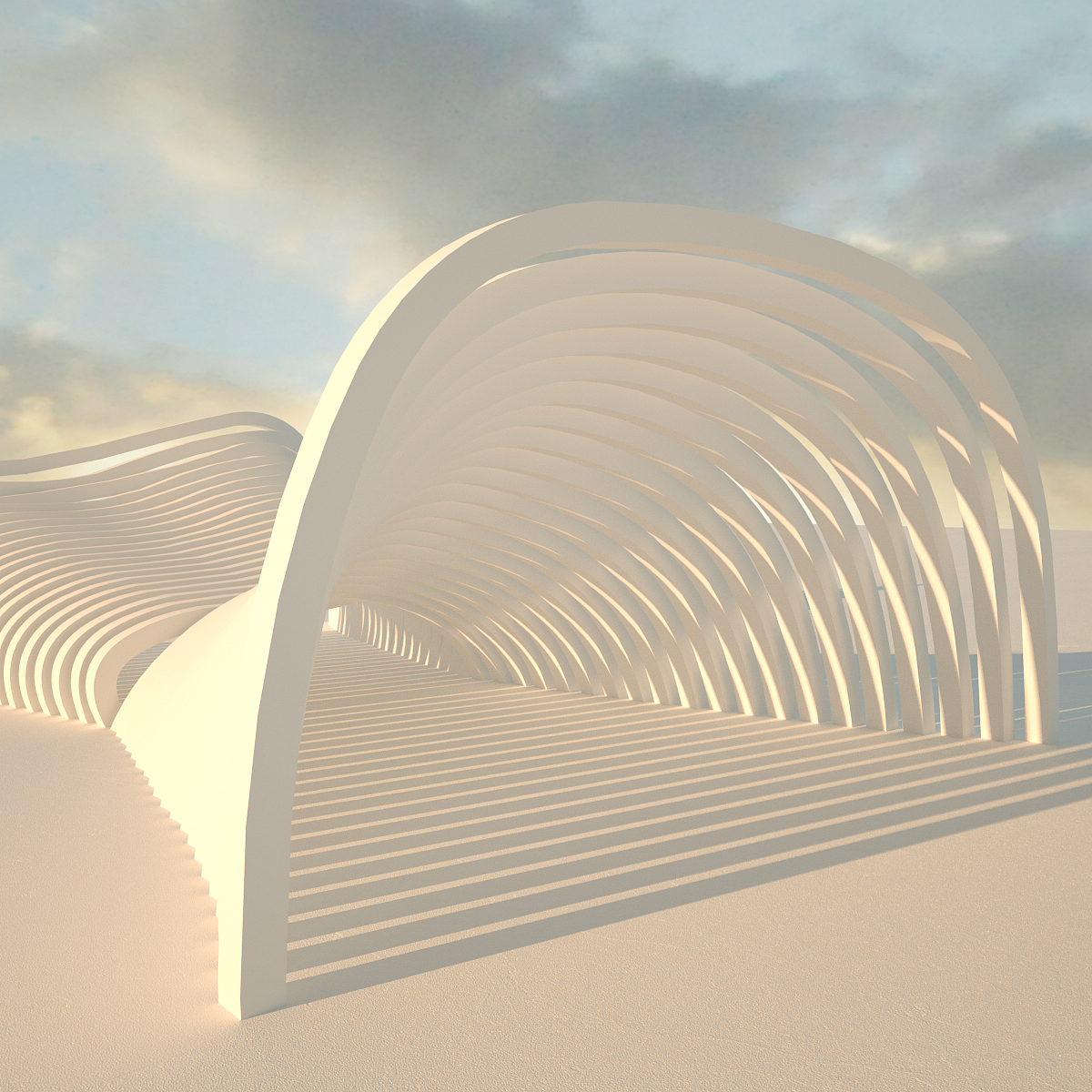 3D抽象场景 cinema 4d/octane render（图ZMTE1MjEyMTIw） - 建筑/空间 - 站酷设计师何思佳原创素材 - 站酷ZCOOL