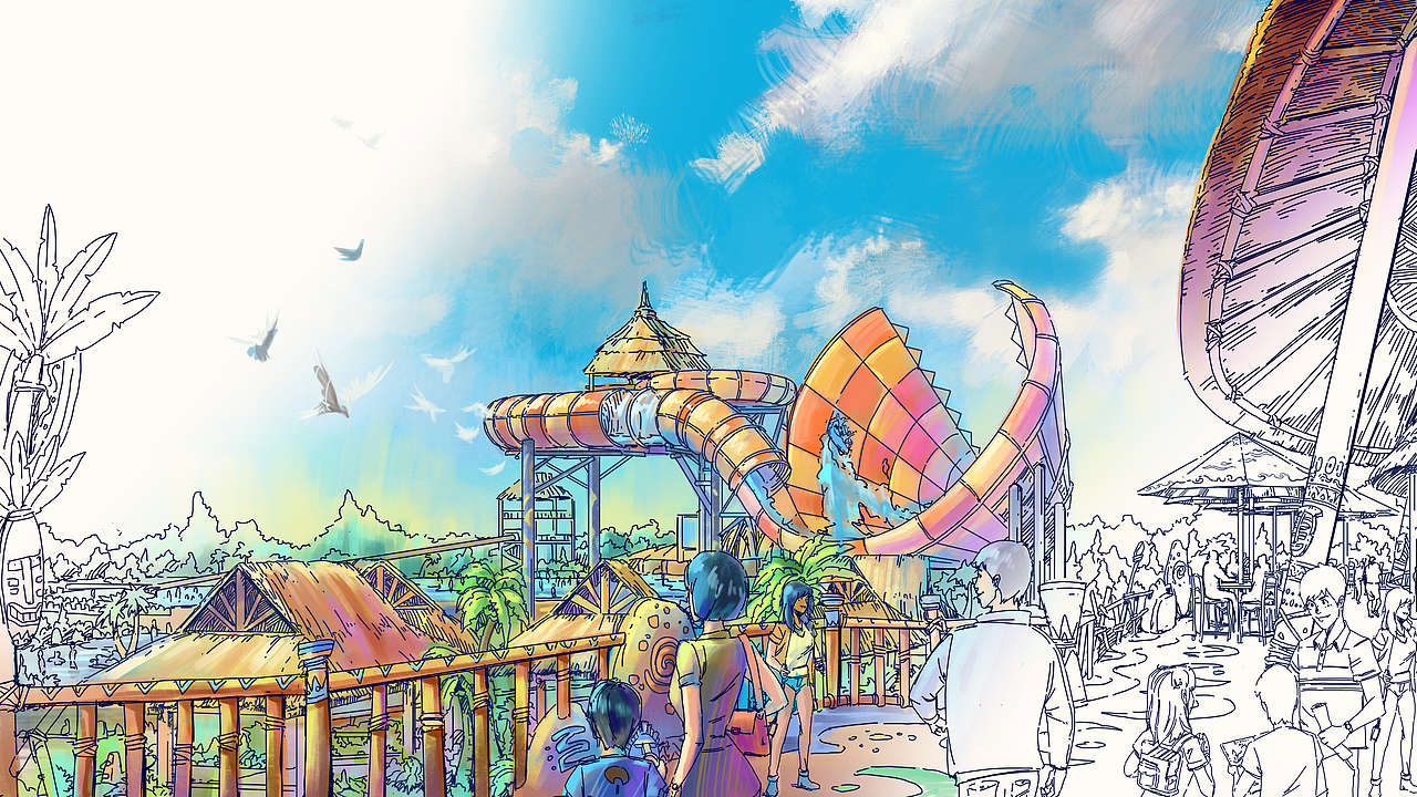 主题乐园包装场景设计