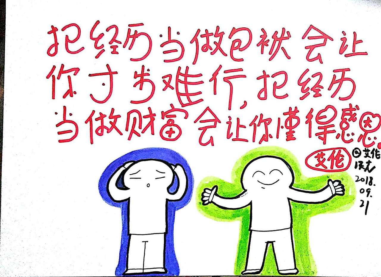 彩色装饰画,插画,视觉笔记--经历