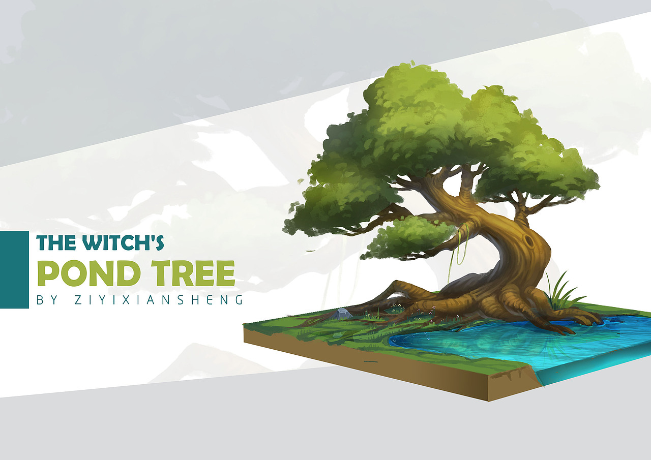 The Witch's Secret Garden and Magical plants（图ZMTgwMDI4NTI4） - 创作习作 - 站酷设计师子易先生的马甲原创素材 - 站酷ZCOOL