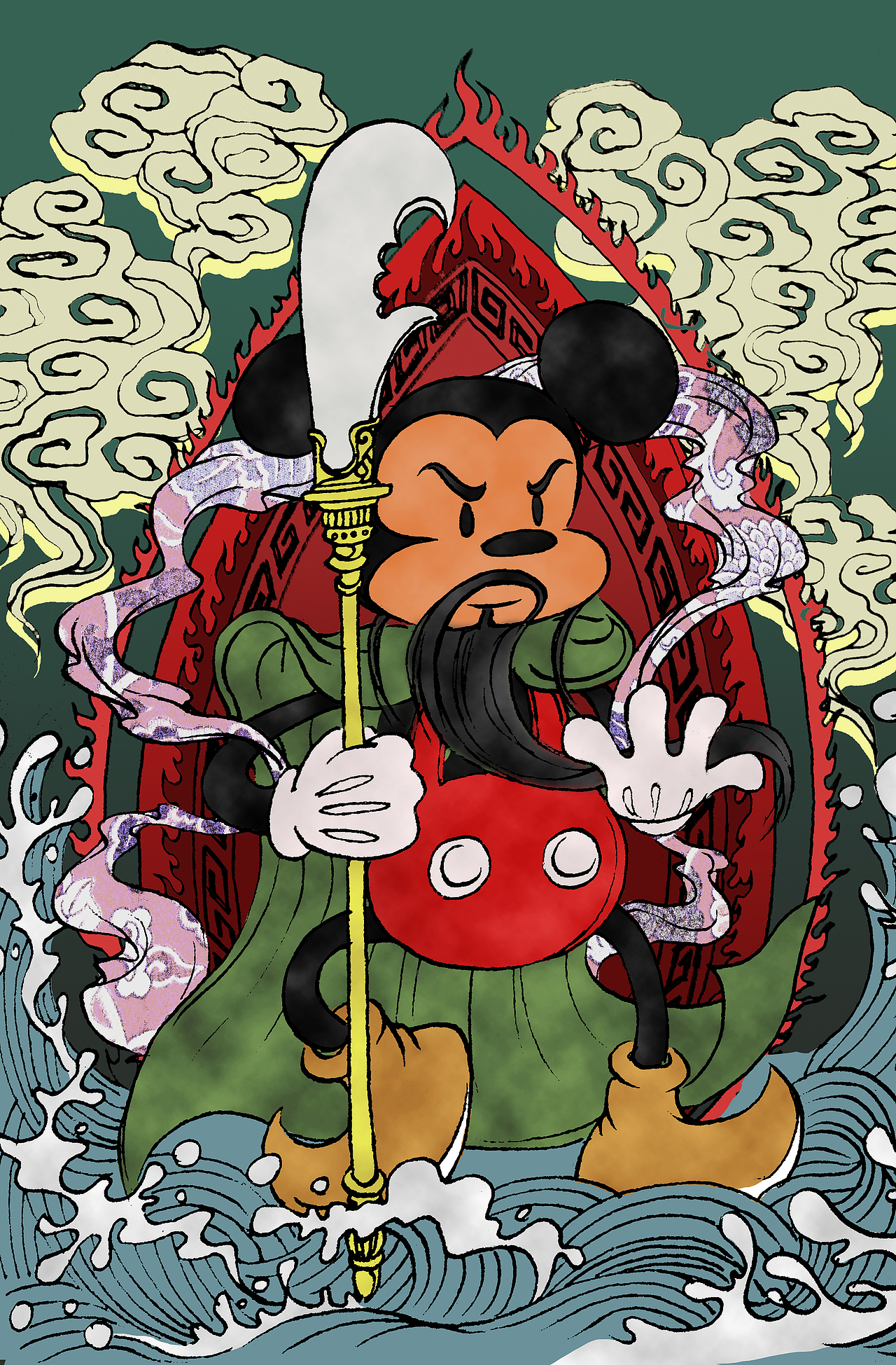 米二爷闹海：）（图ZNTQwODczODA=） - 创作习作 - 站酷设计师WZzzhen原创素材 - 站酷ZCOOL