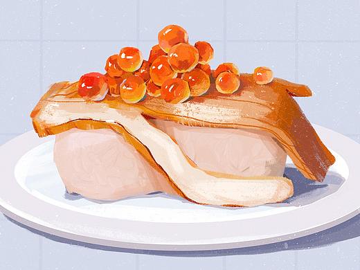 食物插画 照片转插画