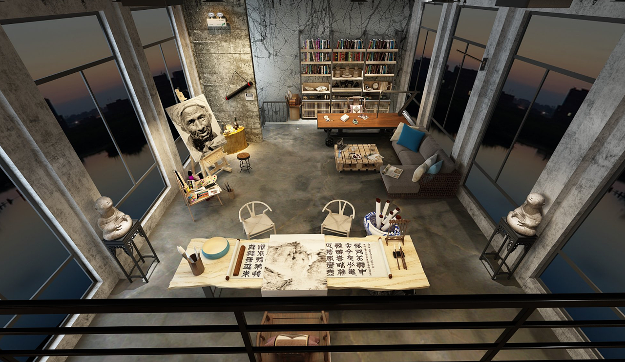 工业风画室工作室