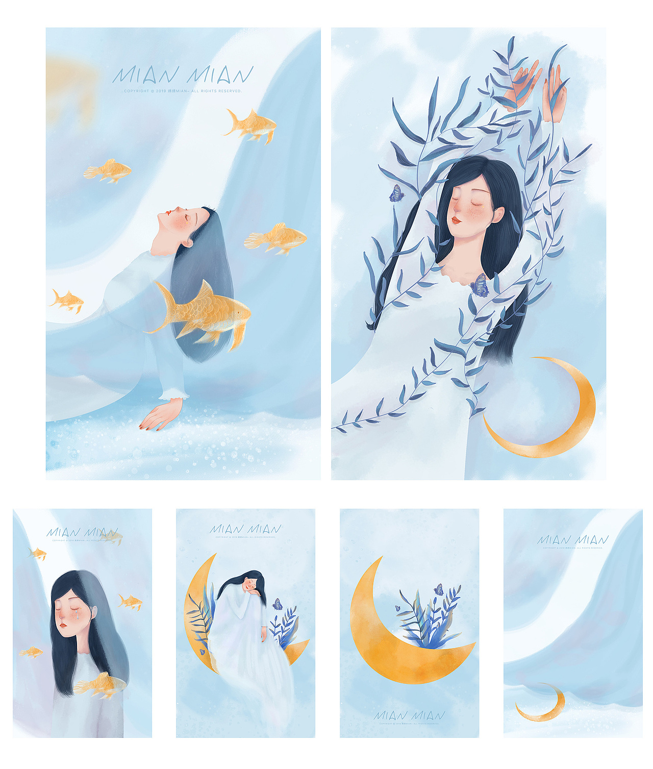 2019插画合集|MIANMIAN|（图ZMTkxMjM0NDA4） - 创作习作 - 站酷设计师绵绵MIAN原创素材 - 站酷ZCOOL