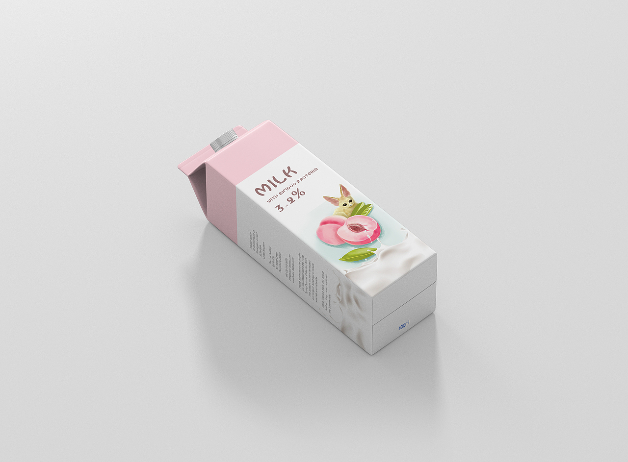 大耳狐牛奶（图ZMjkxNjg3NjM2） - 包装 - 站酷设计师你是哪只小狐狸原创素材 - 站酷ZCOOL