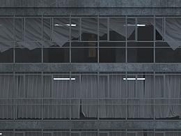 三维场景破旧医院