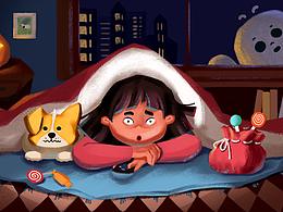 運(yùn)營(yíng)插畫(huà)丨PPTV電視屏保