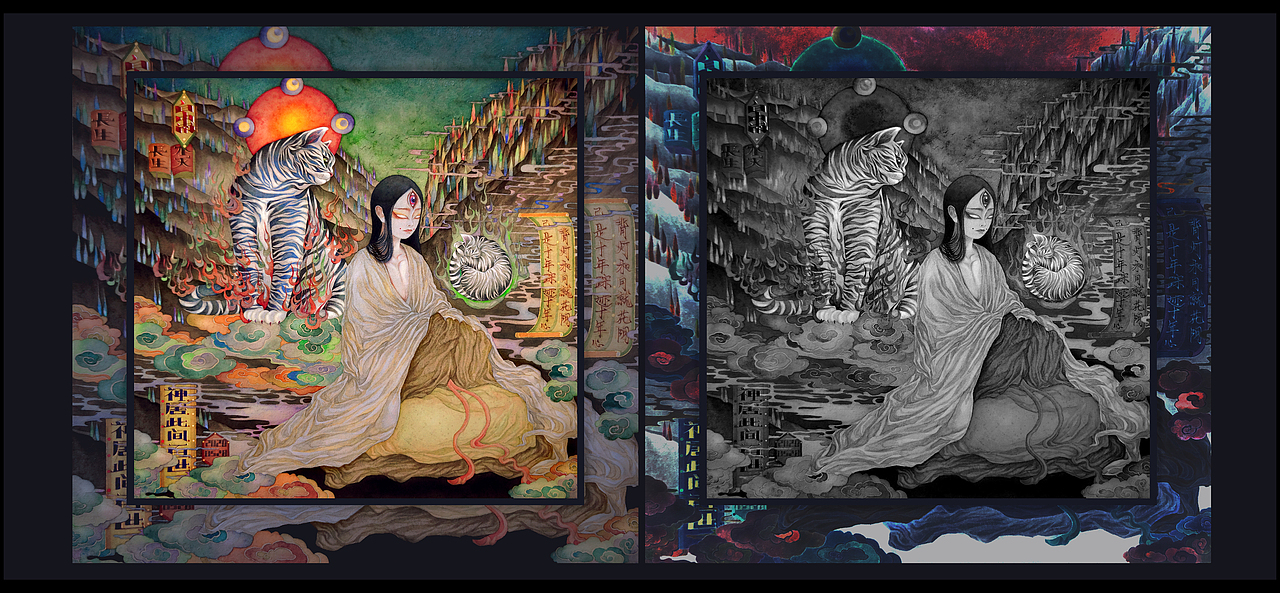 《辟魔终曲.神居》白中南颜彩-人川集(图ZMjExMTc2NDQw) - 艺术插画 - 站酷设计师白中南原创素材 - 站酷ZCOOL