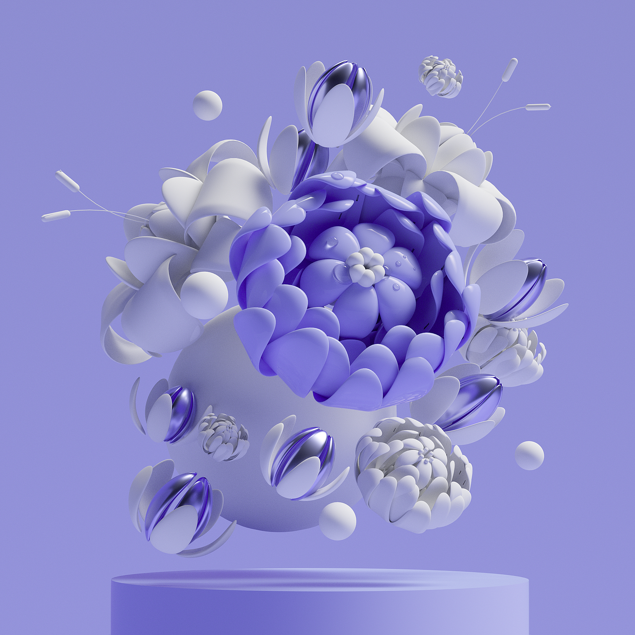 C4D虚拟花卉（图ZMjk1OTI0MjIw） - 场景 - 站酷设计师A10視覺原创素材 - 站酷ZCOOL