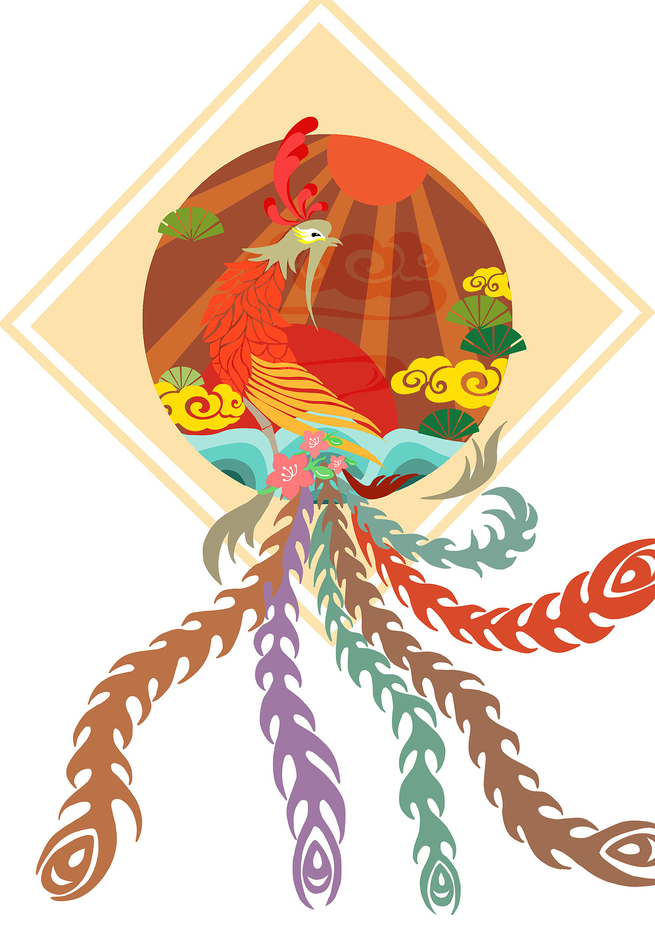 中国古代元素插画（图ZODM3OTc0NDQ=） - 商业插画 - 站酷设计师小啊年原创素材 - 站酷ZCOOL