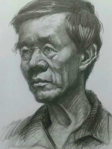 素描、水粉作品,黑白插画,电脑手绘